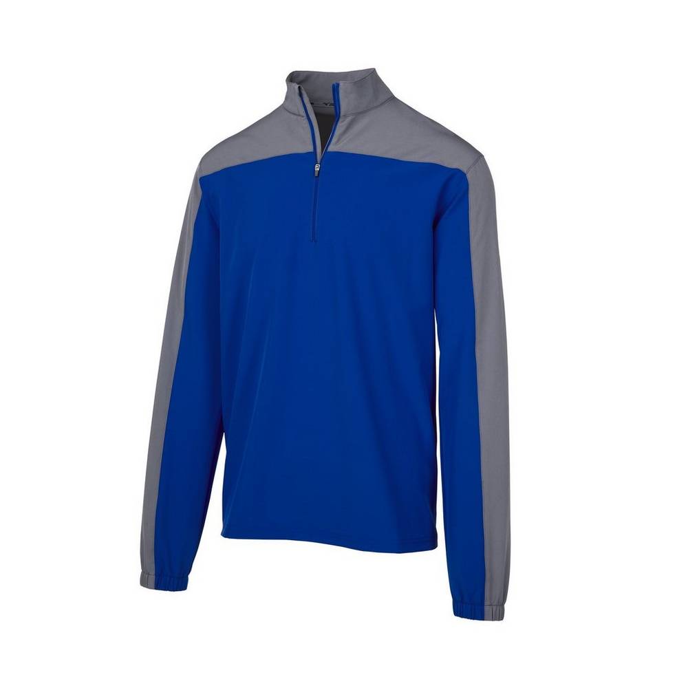 Chaqueta Mizuno Comp Long Sleeve Batting Hombre Azul Real Baratas JYMK-28567